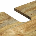 vidaXL Ensemble de mobilier de salle de bain avec étagère 2 Pièces Marron