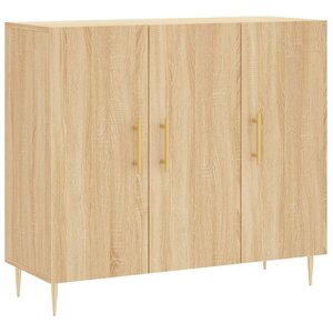vidaXL Buffet chêne sonoma 90x34x80 cm bois d'ingénierie