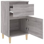 vidaXL Table de chevet sonoma gris 40x35x70 cm