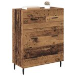 vidaXL Buffet Bois Ancien 69 5 x 34 x 90 cm Bois d'ingénierie et fer