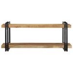 vidaXL Étagère murale 110x33x45 cm bois de manguier massif brut
