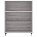 vidaXL Buffet haut Sonoma gris 69 5x34x180 cm Bois d'ingénierie