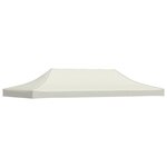 vidaXL Toit de tente de réception 3 x 6 m Crème