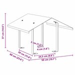 vidaXL Hotte de cheminée Argent 50 x 60 x 37 cm Acier inoxydable