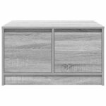 vidaXL Table basse avec tiroirs sonoma gris 70 5x70x40 cm
