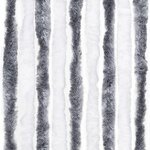 vidaXL Moustiquaire Gris et blanc 56 x 185 cm Chenille