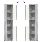 vidaXL Ensemble de mobilier de salle de bain TULUM Gris Sonoma