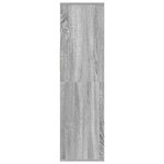 vidaXL Bibliothèque sonoma gris 34x31x112 cm bois d'ingénierie