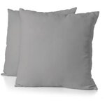 2 taies d'oreiller 63 x 63 cm - Gris clair