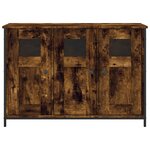 vidaXL Buffet chêne fumé 100x35x70 cm bois d'ingénierie