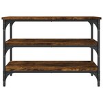 vidaXL Banc à chaussures chêne fumé 70x38 5x49 cm bois d'ingénierie
