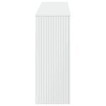 vidaXL Table console Blanc Brillant 155 x 29 x 74 cm Bois d’ingénierie
