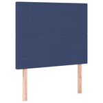 vidaXL Cadre de lit sans matelas bleu 90x190 cm tissu