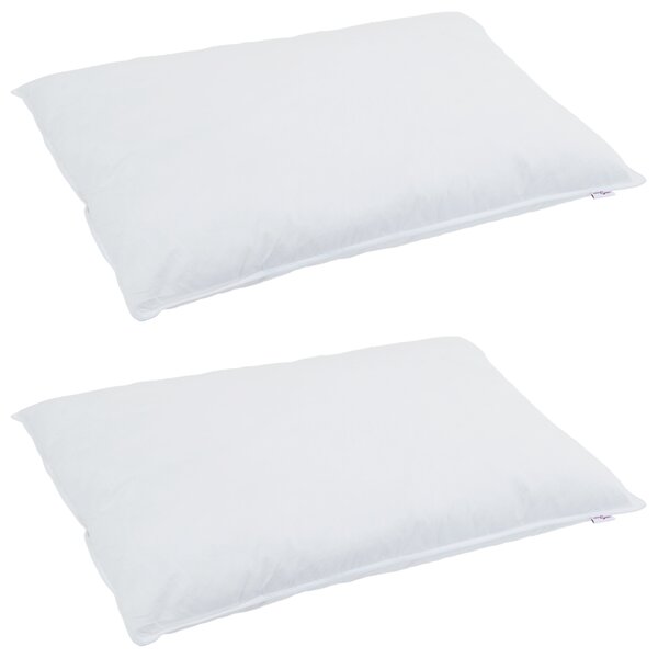vidaXL Couette avec oreiller 3 Pièces Blanc 240 x 260 cm Bas