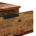 vidaXL Table console vieux bois 90x36x75 cm bois d'ingénierie