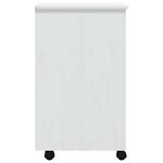 vidaXL Armoire roulante avec tiroirs MOSS blanc bois de pin solide