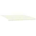 vidaXL Auvent rétractable électrique Crème et Blanc 5 x 3 m