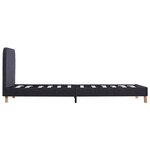 vidaXL Cadre de lit sans matelas gris foncé tissu 90x200 cm