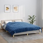vidaXL Couverture lestée Bleu 200x225 cm 9 kg Tissu