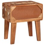 vidaXL Tables d'appoint Multicolore bois de récupération massif