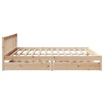 vidaXL Cadre de lit sans matelas 180x200 cm bois massif de pin