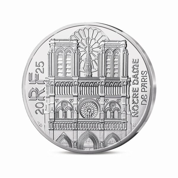 Notre-Dame de Paris - Monnaie de 10€ Argent