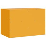 vidaXL Meubles TV 2 Pièces jaune moutarde 67x39x44 cm acier