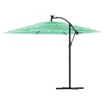 vidaXL Parasol de jardin avec mât en acier vert 269x269x235 cm