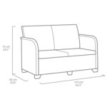 Keter Canapé 2 places de jardin Rosalie Graphite
