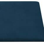 vidaXL Panneaux muraux 12 Pièces Bleu 90x15 cm Velours 1 62 m²