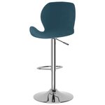 vidaXL Tabourets de bar lot de 2 bleu velours
