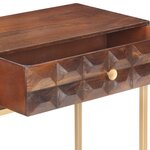 Vidaxl table console 122x36x75 cm bois de manguier massif