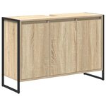 vidaXL Ensemble de mobilier de salle de bain avec tiroir Chêne Sonoma