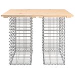 vidaXL Banc de jardin design de gabion 100x102x72cm bois massif de pin