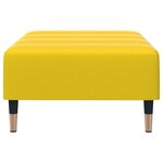 vidaXL Repose-pied jaune 77x55x31 cm velours
