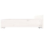 vidaXL Cadre de lit sans matelas avec tiroirs blanc 200x200 cm