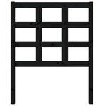 vidaXL Tête de lit Noir 80 5x4x100 cm Bois massif de pin