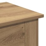 vidaXL Table basse chêne artisanal 40x40x42 cm bois d'ingénierie