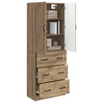 vidaXL Ensemble de Meubles 2 Pièces Chêne artisanal 66 x 34 5 x 87 cm