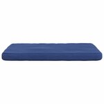 vidaXL Coussins de siège 4 Pièces Bleu police 40 x 40 x 3 cm Velours
