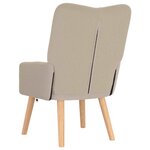 vidaXL Fauteuil relaxant Gris clair 63 x 67 x 94 cm tissu