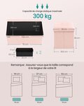 Banc de rangement pouf pliable 38 x 76 x 38 cm bout de lit repose-pieds coffre de rangement charge jusqu'à 300 kg pour salon chambre entrée rose 12_0004167