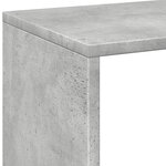 vidaXL Étagère séparatrice de pièce gris béton 69 5x29x137 5 cm