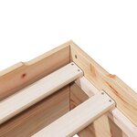 vidaXL Cadre de lit sans matelas empilable 100x200 cm bois massif