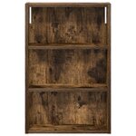vidaXL Armoire murale de salle de bain Chêne Fumé 40 x 10 x 60 5 cm