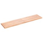 vidaXL Dessus de table bois massif traité bordure assortie