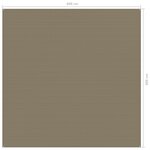 vidaXL Tapis de tente 400x400 cm Taupe