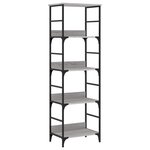 vidaXL Bibliothèque sonoma gris 50x33x153 cm bois d'ingénierie