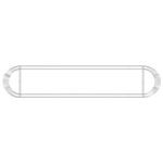 vidaXL Lit surélevé à gabion Fer galvanisé 500x100x50 cm