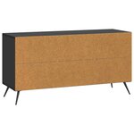 vidaXL Meuble TV Noir 99 x 34 5 x 50 cm Bois d'ingénierie